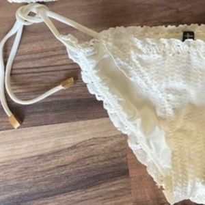 White Scaled Vix Bikini Bottom sz S